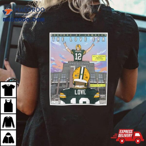 Green Bay Packers Jordan Love The Love Era Comic Shirt