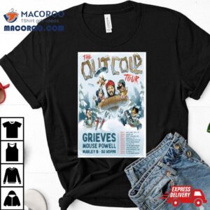 Grieves The Out Cold Tour 2024 Mouse Powell Barley B Dj Hoppa Poster Shirt