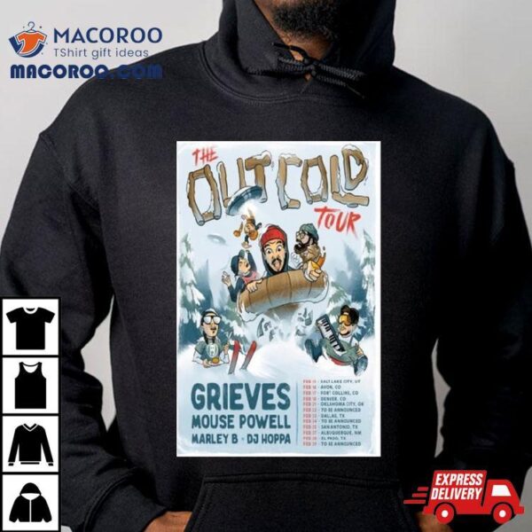 Grieves The Out Cold Tour 2024 Mouse Powell Barley B Dj Hoppa Poster Shirt