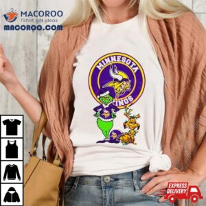 Grinch And Max Minnesota Vikings Fan Shirt