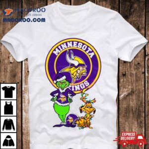 Grinch And Max Minnesota Vikings Fan Tshirt