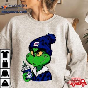 Grinch Buffalo Bills Drink Coffee Tshirt