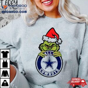 Grinch Dallas Cowboys Circle Logo Tshirt