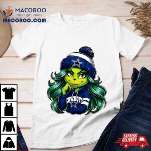 Grinch Girl Dallas Cowboys Fan Tshirt