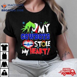 Grinch Hand My Arizona Cardinals Stole My Heart Christmas Tshirt