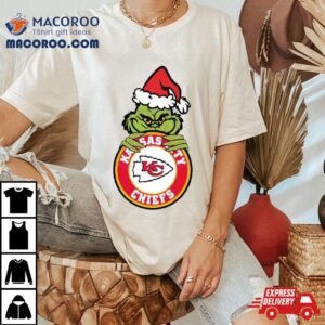 Grinch Kansas City Chiefs Circle Logo Tshirt