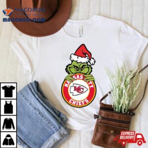 Grinch Kansas City Chiefs Circle Logo Tshirt