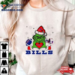 Grinch Love Buffalo Bills Football Helme Tshirt