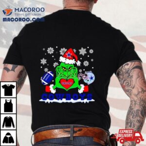 Grinch Love Dallas Cowboys Football Helme Tshirt