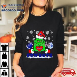 Grinch Love Dallas Cowboys Football Helme Tshirt