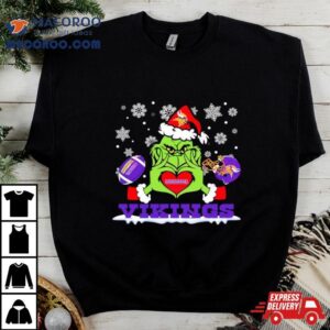 Grinch Love Minnesota Vikings Football Helme Tshirt