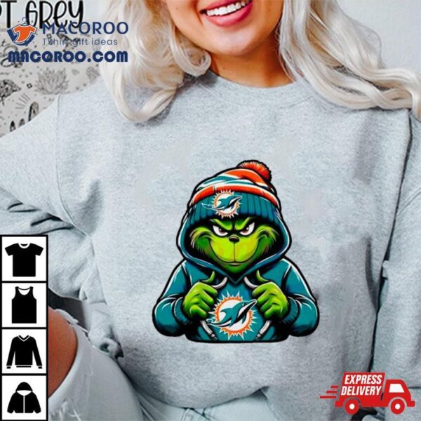 Grinch Miami Dolphins Nfl Shirt