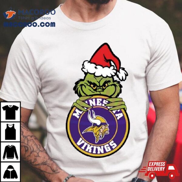 Grinch Minnesota Vikings Circle Logo Shirt