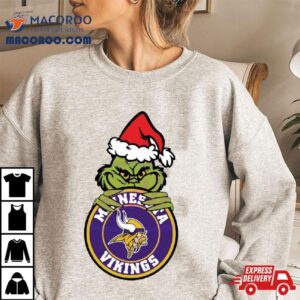 Grinch Minnesota Vikings Circle Logo Shirt