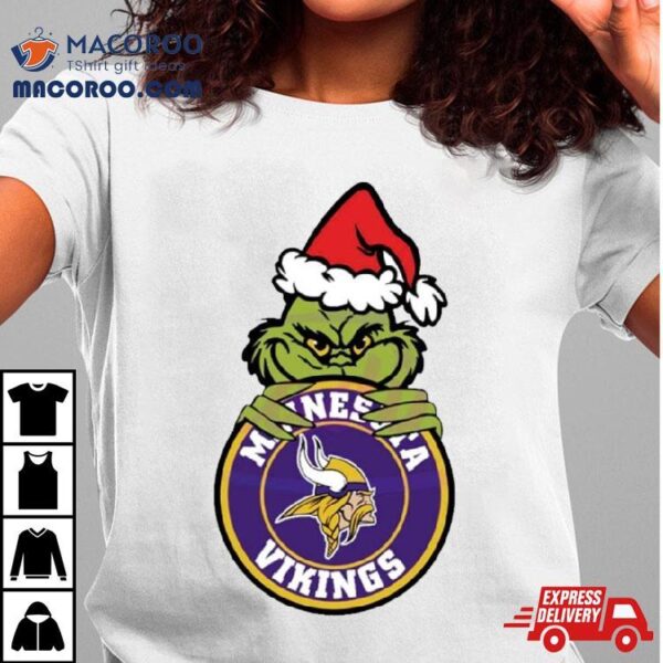 Grinch Minnesota Vikings Circle Logo Shirt