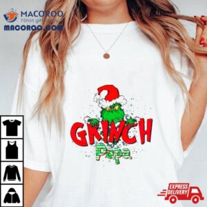 Grinch Papa Christmas Retro Shirt