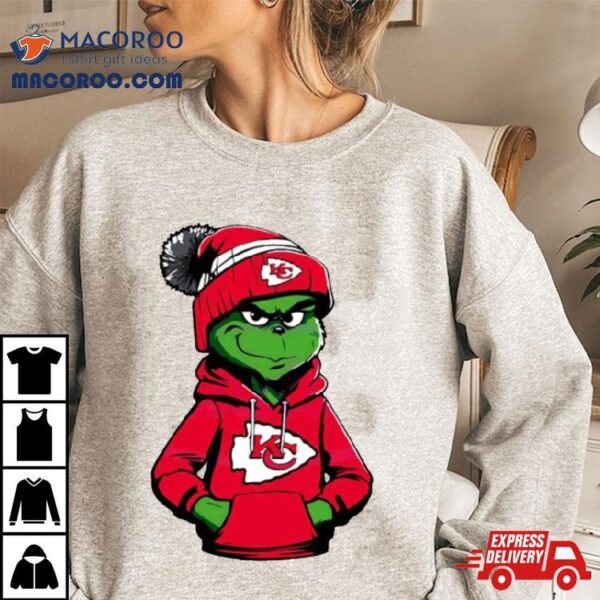 Grinch Wears Kansas City Chiefs Clothes Shirt