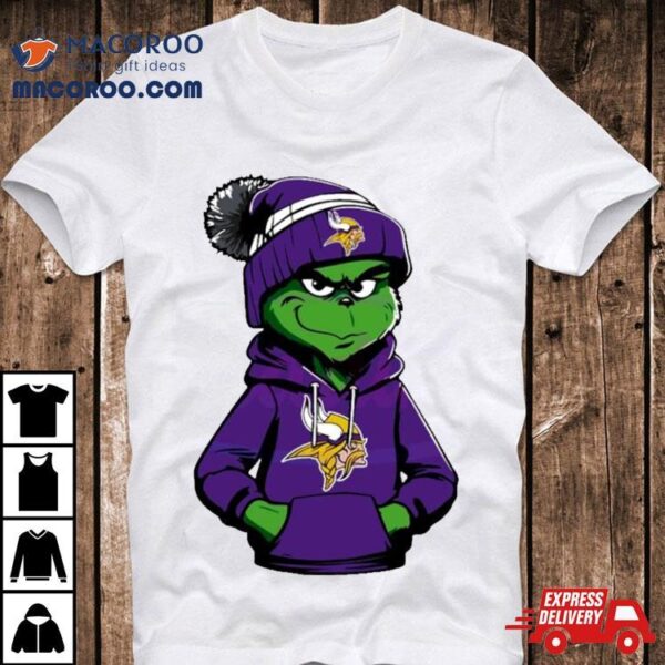 Grinch Wears Minnesota Vikings Clothes Shirt