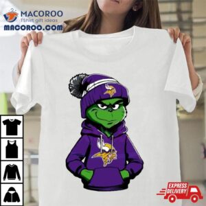 Grinch Wears Minnesota Vikings Clothes Tshirt