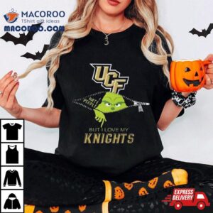 Grinch Zipper I Hate People But I Love My Ucf Knights T Shirt