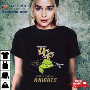 Grinch Zipper I Hate People But I Love My Ucf Knights Tshirt