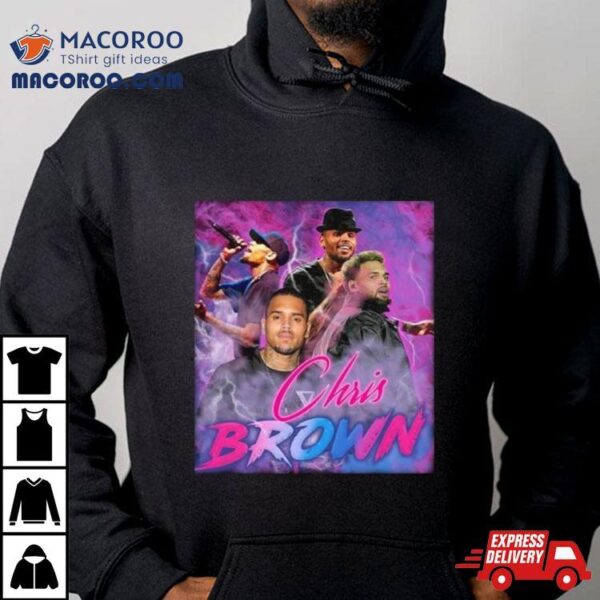 Groovy Chris Brown Breezy 90s Hip Hop Rapper Shirt