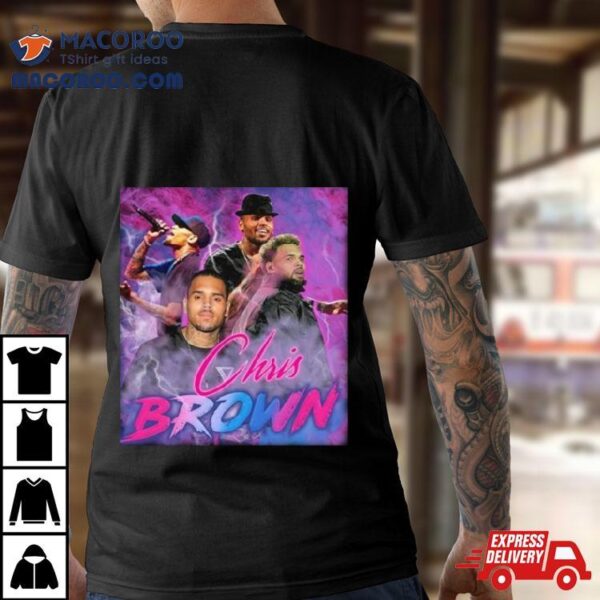 Groovy Chris Brown Breezy 90s Hip Hop Rapper Shirt