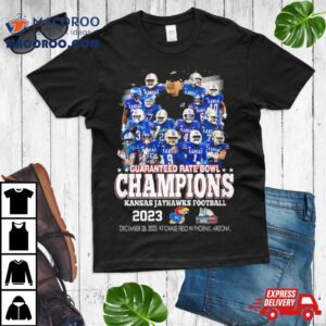 Guaranteed Rate Bowl Champions Kansas Jayhawks Football Tshirt