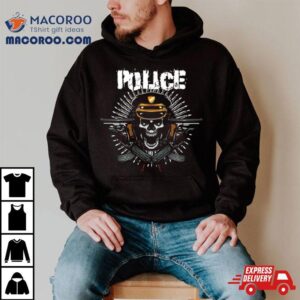 Gun Police Skull Tshirt