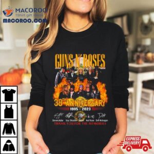 Guns N Roses Th Anniversary Thank You For The Memories Signatures Tshirt