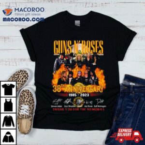 Guns N Roses Th Anniversary Thank You For The Memories Signatures Tshirt