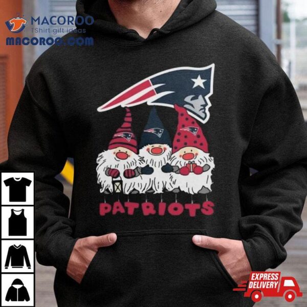 Happy Merry Christmas The Gnomes New England Patriots Logo Shirt