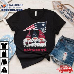 Happy Merry Christmas The Gnomes New England Patriots Logo Tshirt