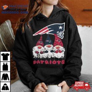 Happy Merry Christmas The Gnomes New England Patriots Logo Tshirt