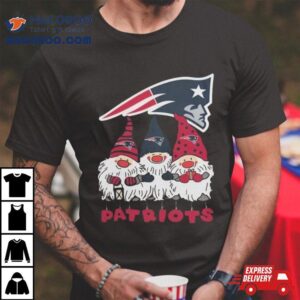 Happy Merry Christmas The Gnomes New England Patriots Logo Tshirt