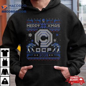 Happy Robo Merry Xmas Ocp Ugly Christmas Tshirt