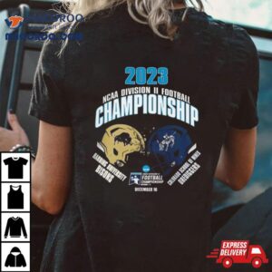 Harding University Bisons Vs Colorado School Of Mines Orediggers Helmet 2023 Ncaa Division Ii Football Championship Dec 16 T Shirt