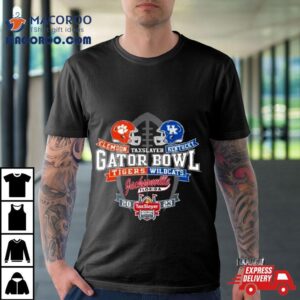 Helmet Clemson Tigers Vs Kentucky Wildcats Taxslayer Gator Bowl Jacksonville Tshirt