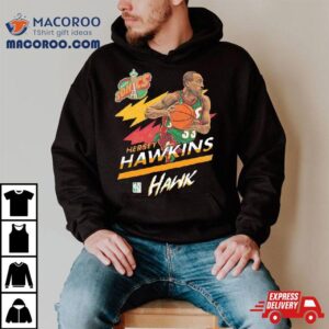 Hersey Hawkins Seattle Supersonics Basketball Hawk Graphic Shirt