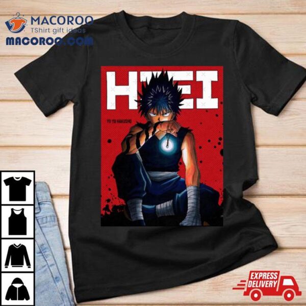 Hiei Yyh Red Comic Design Shirt