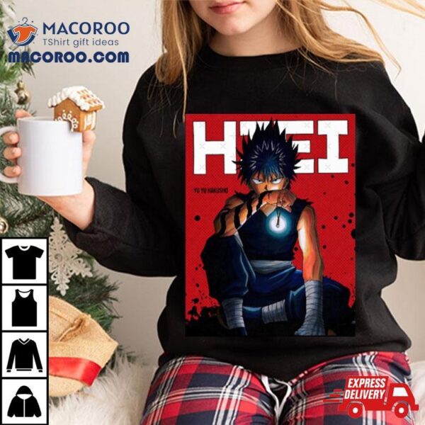 Hiei Yyh Red Comic Design Shirt