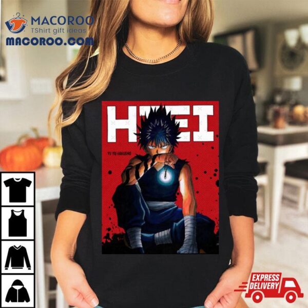 Hiei Yyh Red Comic Design Shirt