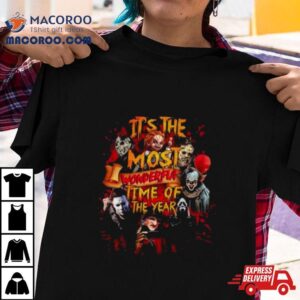 Horror Movies Characters It S The Most Wonderful Time Of The Year Halloween Tshirt