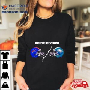 House Divided Buffalo Bills And Philadelphia Eagles Helmets Tshirt