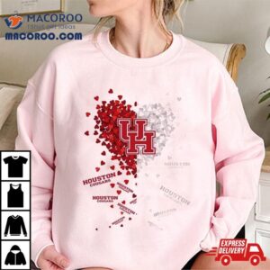 Houston Cougars Tiny Heart Shape Tshirt