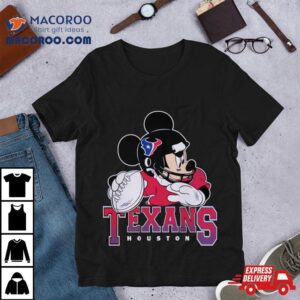 Houston Texans Junk Food Scarlet Disney Mickey Qb Tshirt