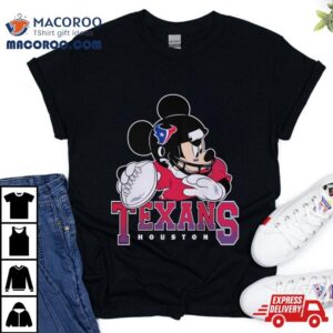 Houston Texans Junk Food Scarlet Disney Mickey Qb Tshirt