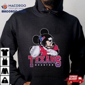 Houston Texans Junk Food Scarlet Disney Mickey Qb Tshirt