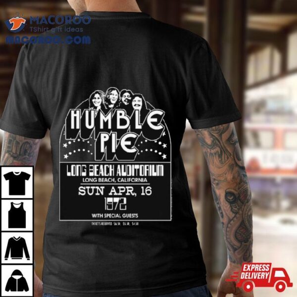 Humble Pie Long Beach Auditorium 1972 Shirt