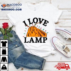 I Love Lamp Christmas Lights Shirt